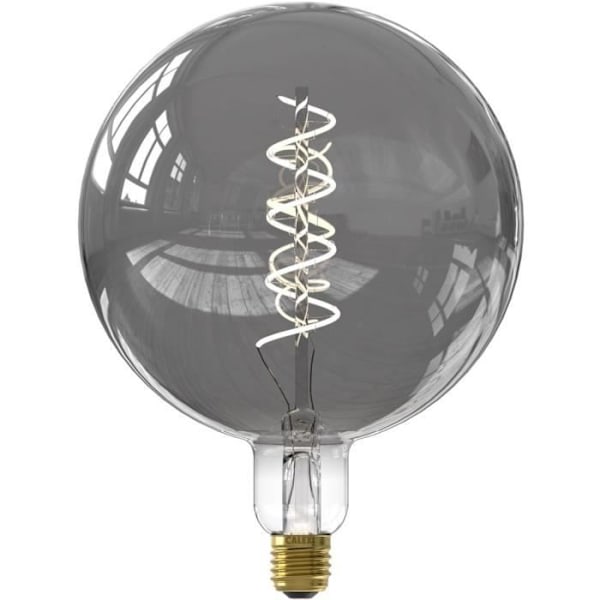 E27 LED-lampa - CALEX - G200 SMART LED - 5 W - 130 lm - 2100 K - Dimbar - Titanium