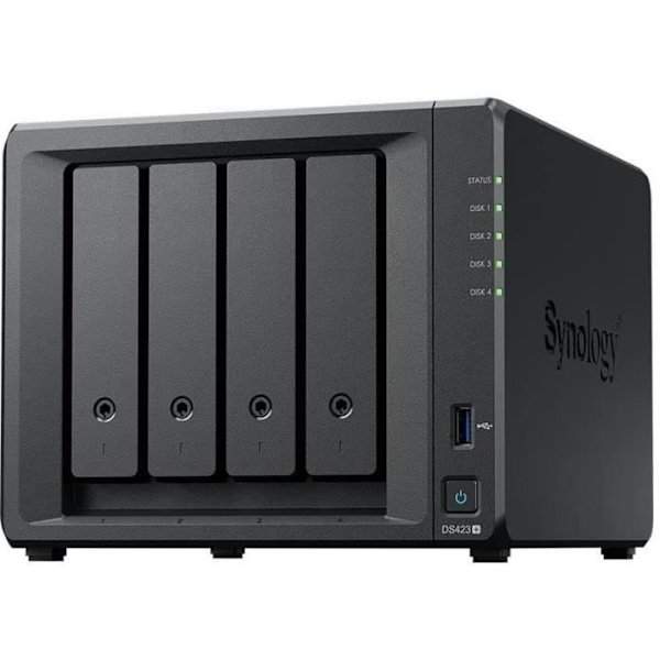 Desktop NAS Synology - 4 Bays - Quad Core - 1,4 GHz - 2 GB RAM