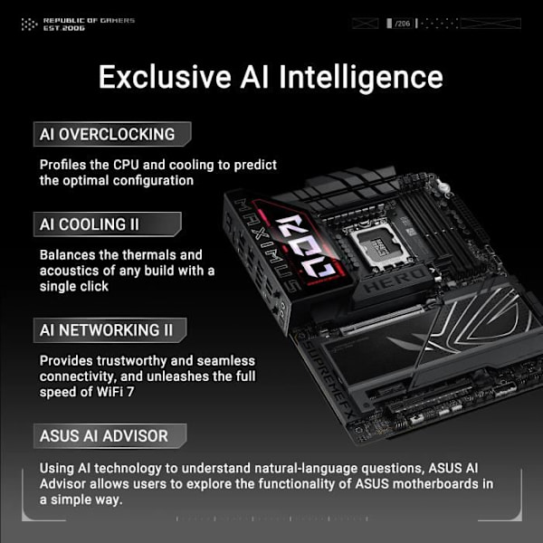 Moderkort - ASUS - MAXIMUS Z890 HERO - DDR5 - PCIe 4.0 - USB 3.2