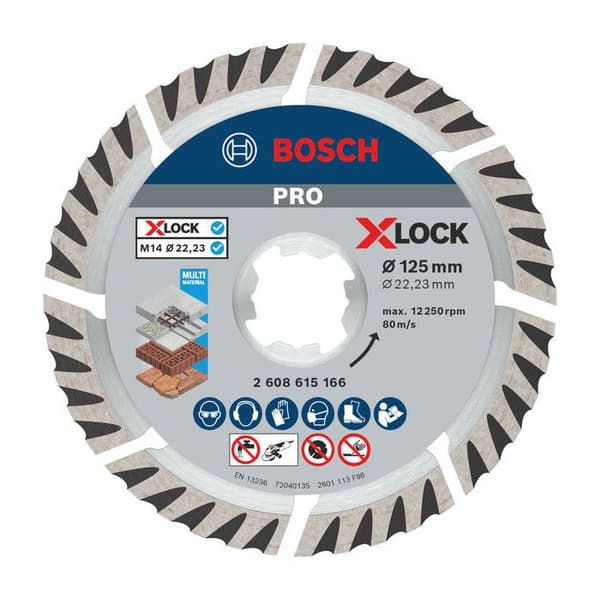 Bosch Professional GWX 14-125 Vinkelkvarn + DD C