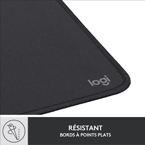 Slitstark musmatta - Logitech - Studio Series - Easy Glide - Grafit