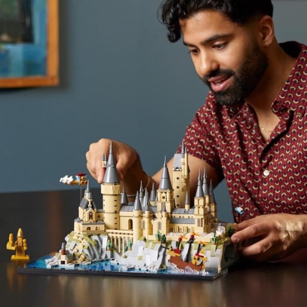 LEGO Harry Potter 76419 Hogwarts slott och mark, modellsats för vuxna att bygga, inkluderar ikoniska platser