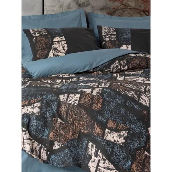 Bäddset - 1 påslakan 220 x 240 cm + 2 örngott 60 x 60 cm - 100% bomull - Grön