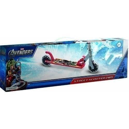 2-hjulig sparkcykel - MARVEL - Avengers - Hopfällbar - Justerbart styre - Röd