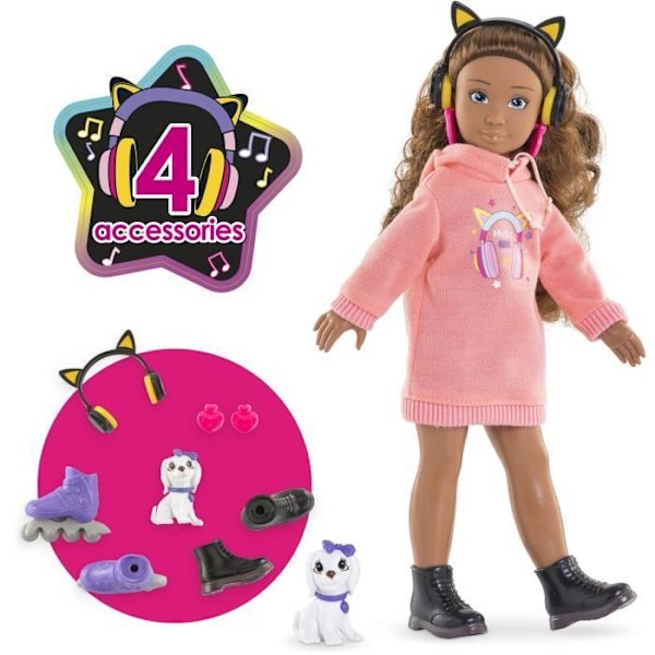 Modedocka - COROLLE - Melody Music & Mode - 28 cm - 4 accessoarer - från 4 år