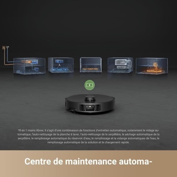 DREAME X40 Master Robotdammsugare med 8-i-1 basstation - Intelligent navigering - 12 000 Pa
