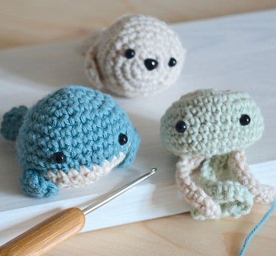 Härlig låda - SYCOMORE - Amigurumi - Havsdjur - Ålder 10+