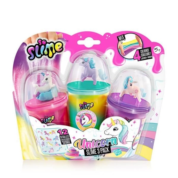 Canal Toys - So Slime - Samlarobjekt 3-pack Unicorn - SSC 269 - Canal Toys