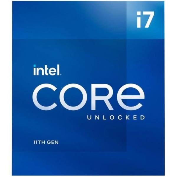 INTEL - Intel Core i7-11700-processor - 8 kärnor / 4,9 GHz - Sockel 1200 - 65W