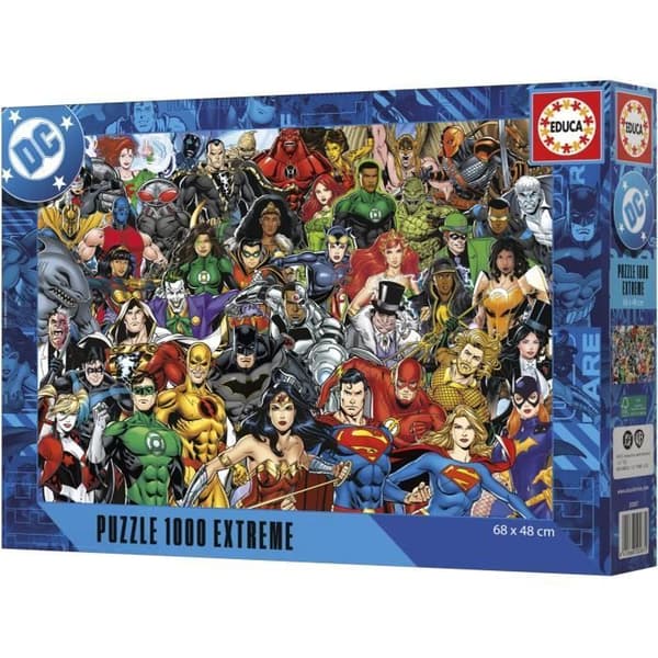 Pussel - EDUCA - Justice League DC Comics - 1000 bitar - Tecknat tema - För vuxna