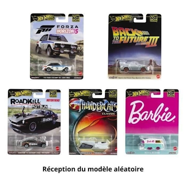 Hot Wheels-Pop Culture-1/64 skala premium fordon replika HXD63