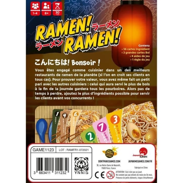 Ramen! Ramen! - Brädspel - Förbered den bästa Ramen - 1 till 4 spelare