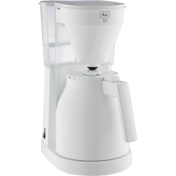 ABSAAR 1023-05 - Kaffebryggare - Thermopot med en handkontroll, transparent vattentank - Vit