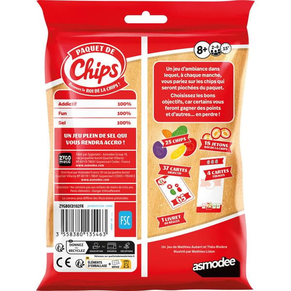 Zygomatiskt partyspel - Chippåse - 2 till 5 spelare - Ålder 8+ - 15 min