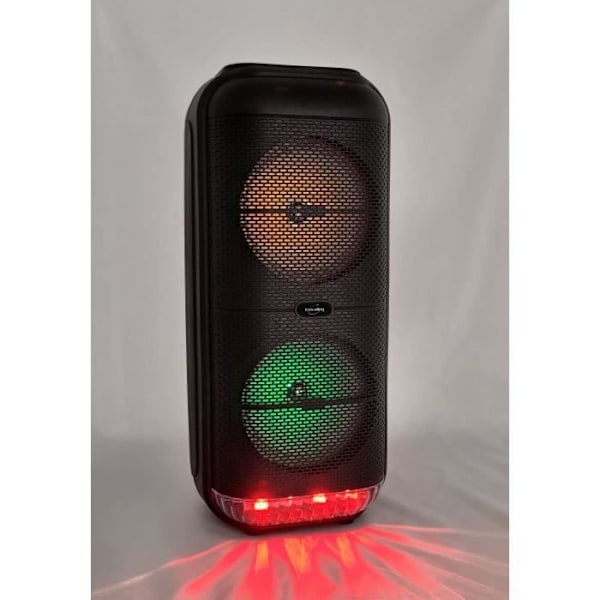 Upplyst karaokehögtalare - INOVALLEY - KA22-BTH - Bluetooth V5.0 - 49 cm - 500 W - Svart