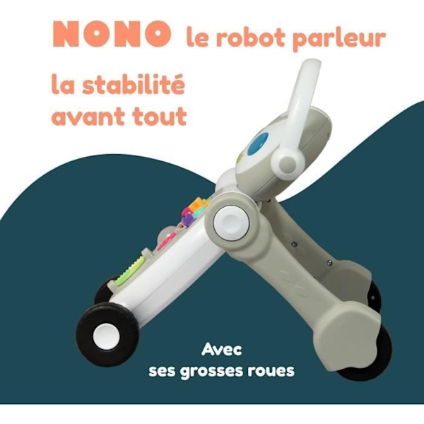 Baby Walker - BAMBISOL - Nono the Robot - Från 10 till 36 månader - Talking - Musical - Interactive Electronic Games - White