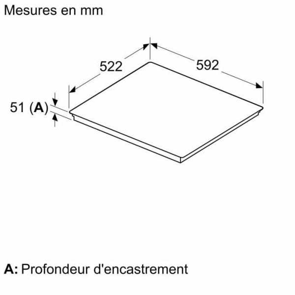 NEFF induktionsbord - 4 brännare - L59 x D52 cm - T66FTX4L0