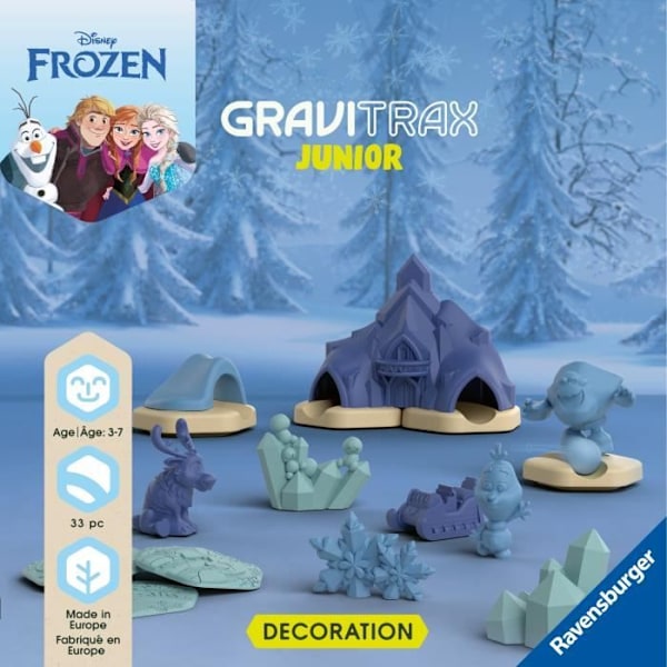 Ravensburger-Gravitrax Junior Frozen Expansion Set-33 delar-Marmorbana att bygga-3 år gammal-23861