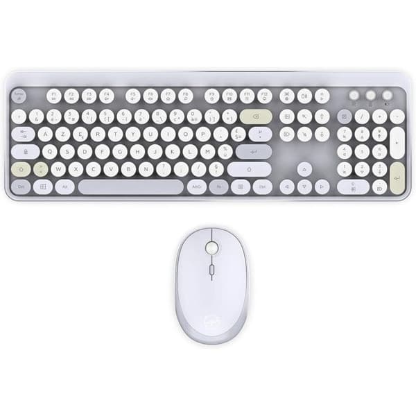 Trådlöst tangentbord och mus - Mobility Lab - Ergonomisk modell - 2,4 GHz - Optisk sensor - Svart