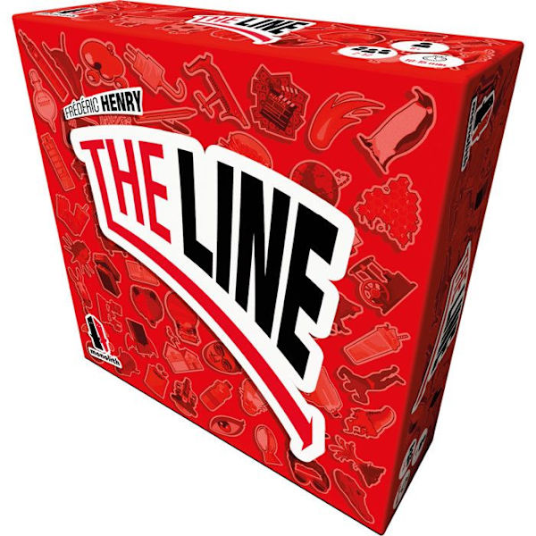 Brädspel - ASMODEE - Den röda linjen - Modernt gissningsspel - Bärbart format - 174 kort