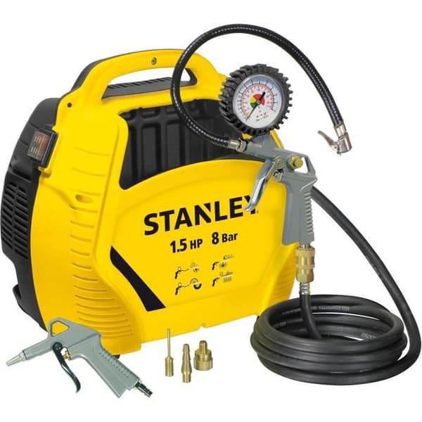 STANLEY Luftkompressor utan tank + AIR KIT uppblåsningssats - 1,5 CV