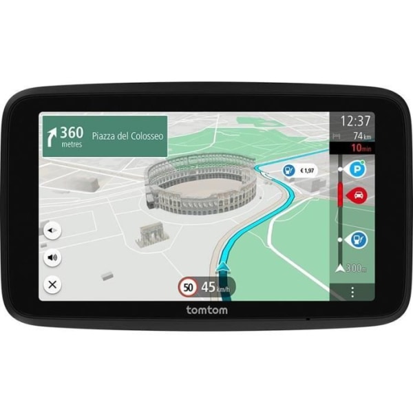 Auto GPS - TOM TOM - GO Superior - HD 6-skärm - Världskartor - Wifi-uppdatering Svart