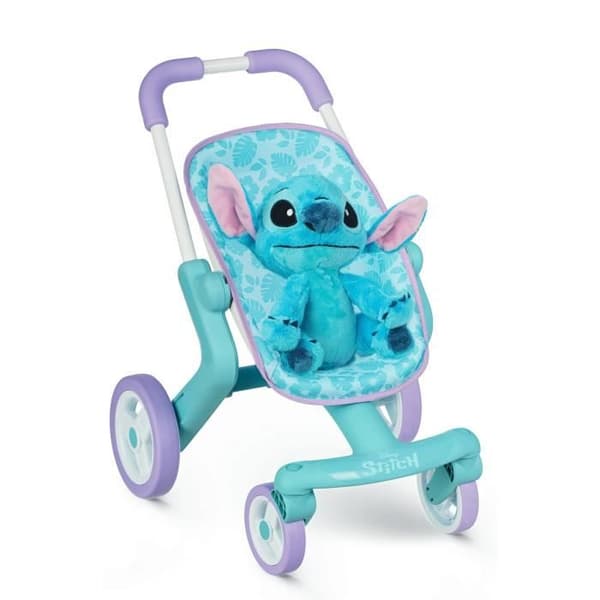 SMOBY - Stitch Barnvagn + Plysch - från 18 månader