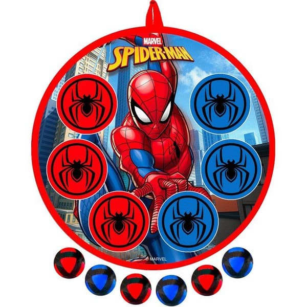Darttavla och pilar - MARVEL - Spider-Man - Scratch - 36 cm