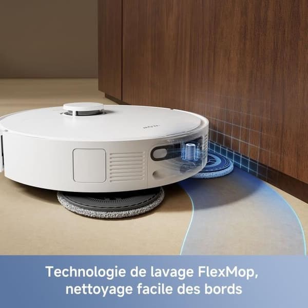 MOVA E40 Ultra robotdammsugare med mopp 19 000 Pa, HEPA, smart lasersensor, vit Vit
