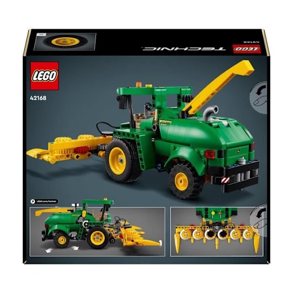 LEGO 42168 Technic John Deere 9700 Borrskördare, jordbrukstraktorleksak, present till barn 9 år