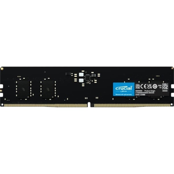 RAM-minne - CRUCIAL - DDR5-4800 UDIMM - 8 GB (CT8G48C40U5)