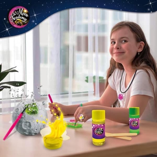 Moon Lab - Vetenskapskit - THE MOON ACADEMY - Grävblock, Lysande mineraler