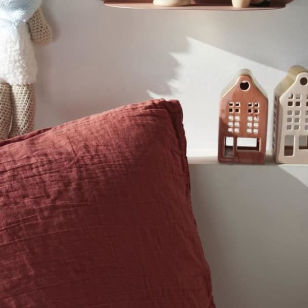 Bäddset - IDAG - 123670 - 2 personer - 240x220cm - Vanlig bomullsväv - Terrakotta