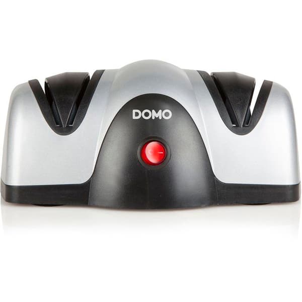 DOMO Elektrisk Knivslipare - 40W - 2 Slipskivor - Grå/Svart