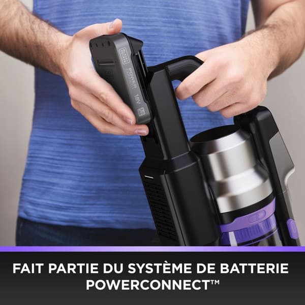 BLACK+DECKER Premier PowerSeries ledningsfri stavstøvsuger BSV520BRP-QW - 18V 2.0 Ah - Multifunktionel - Kæledyrsvenlig