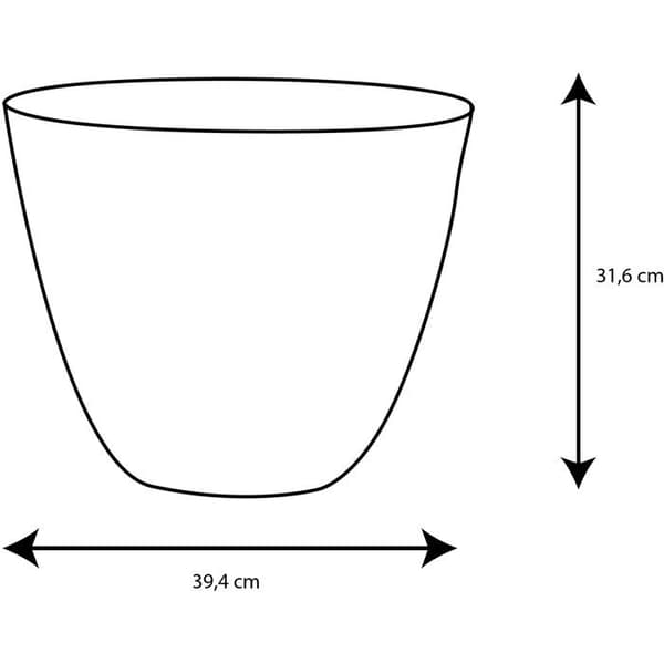 PoeTIC Round Element Pot 40 - Skiffer