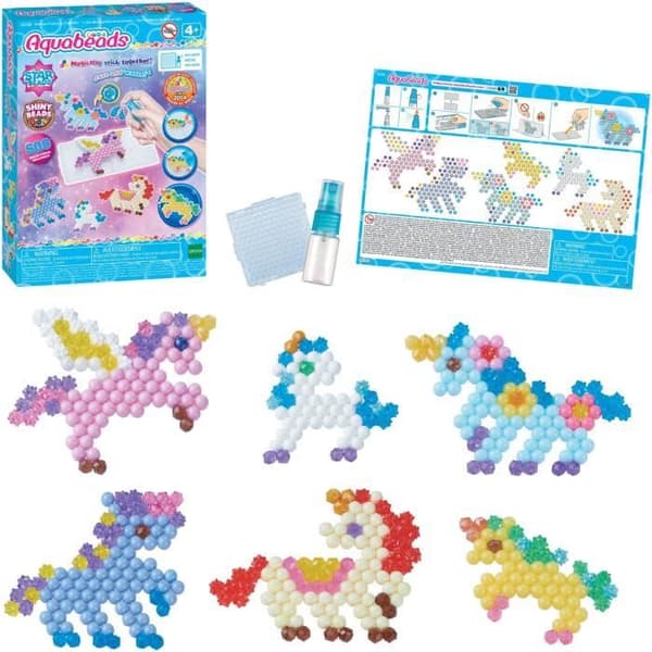Enhörningsvänner-kit - AQUABEADS - 800 pärlor - Från 4 år