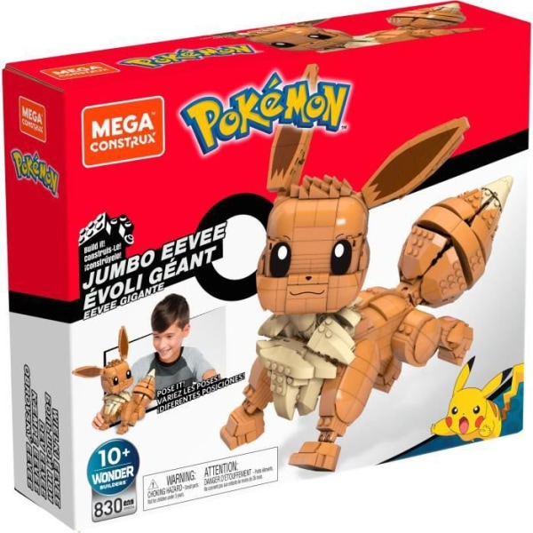 Mega Construx - Pokemon Eevee Giant - Byggstenar - 10 år och +