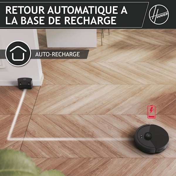 Torr robotdammsugare - HOOVER - HG410D - 4000 Pa - Autonomi: 120 min - 65 dBA