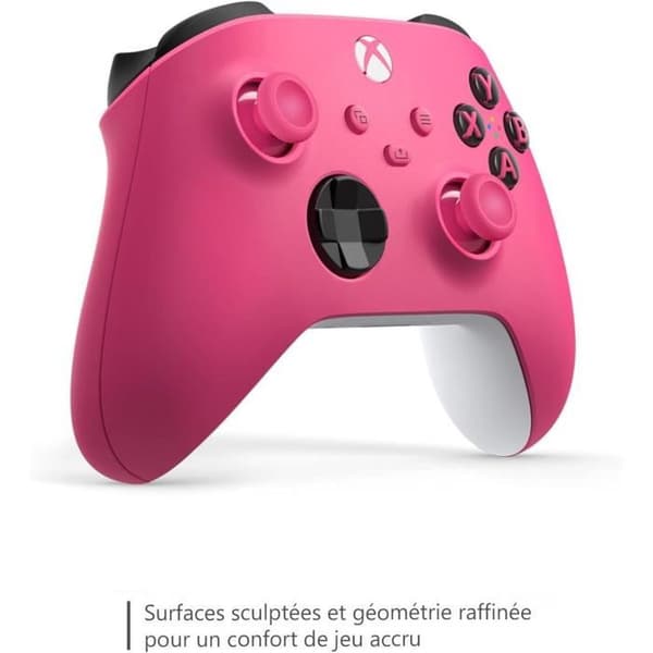 Xbox trådlös handkontroll Deep Pink till Xbox Series X|S, Xbox One & PC Windows 10 mörkrosa one size