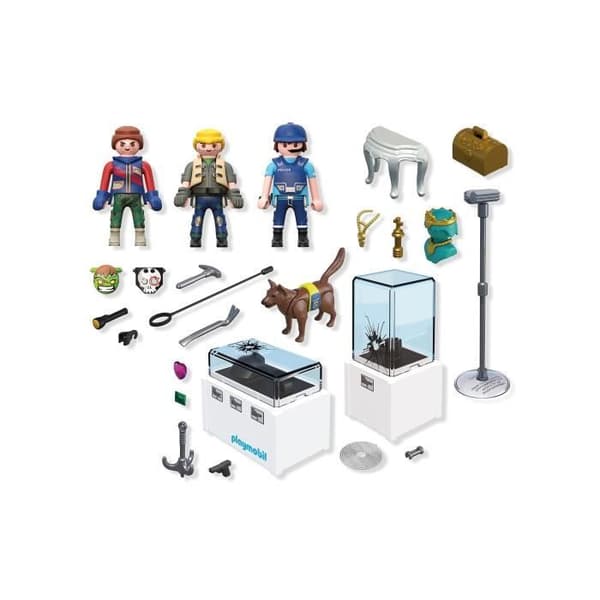 PLAYMOBIL 71876 Museumsinbrottsgripande, Polis, Stadsaction, 50 delar, Ålder 4+