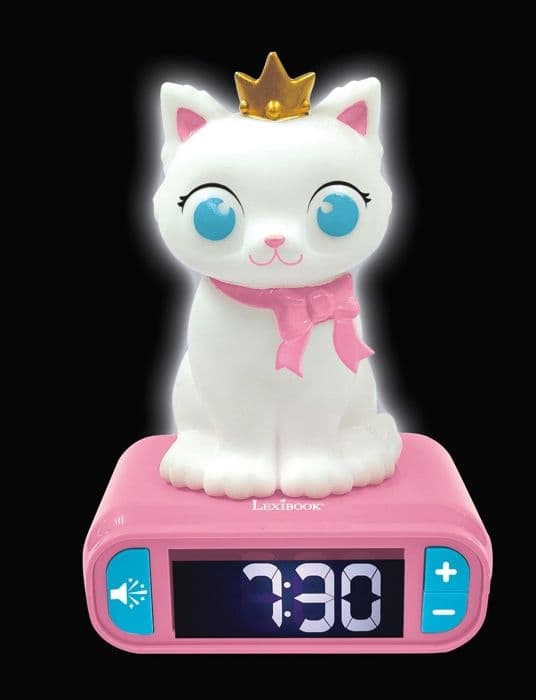 3D Cat Night Light Alarm Clock och ljudeffekter