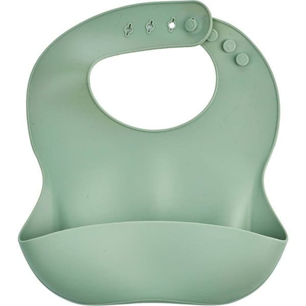 Silikonhaklapp - THERMOBABY - Med fångare - Kaktusgrön