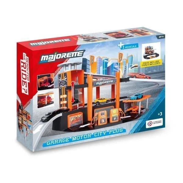 MAJORETTE - Majorette Garage Motor City Plus - från 3 år