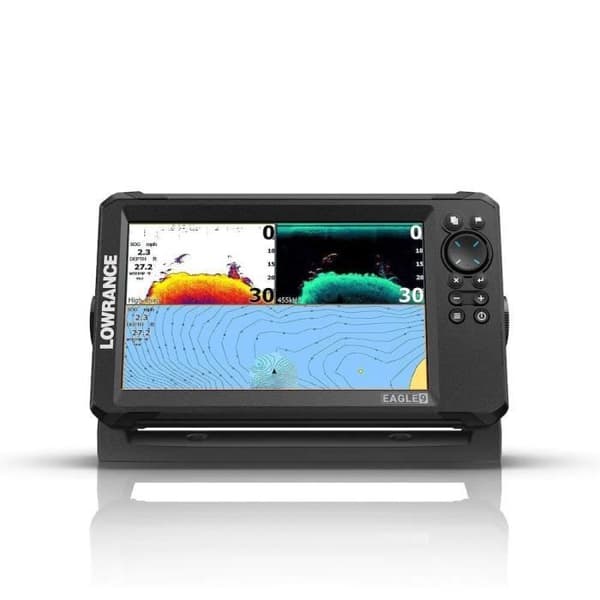Kombinerad GPS-ekolod - LOWRANCE - Eagle 9 - HDI-sond - IPS-skärm - IPX7-tålighet