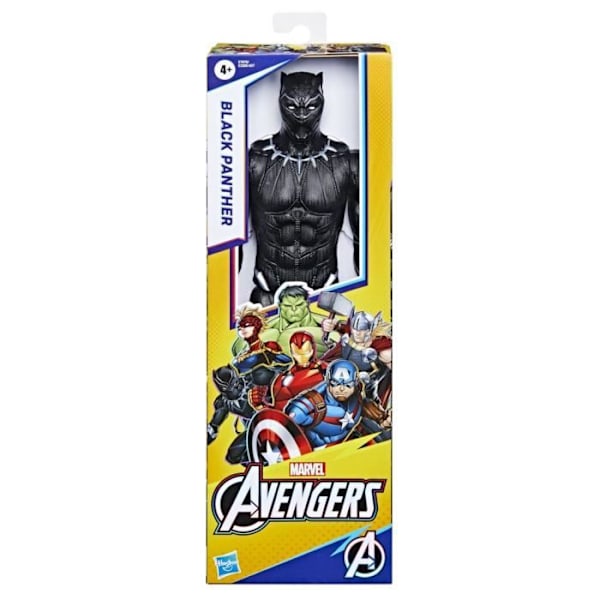 Black Panther figur 30 cm, Avengers Titan Hero Series leksak för barn från 4 år och uppåt, Marvel