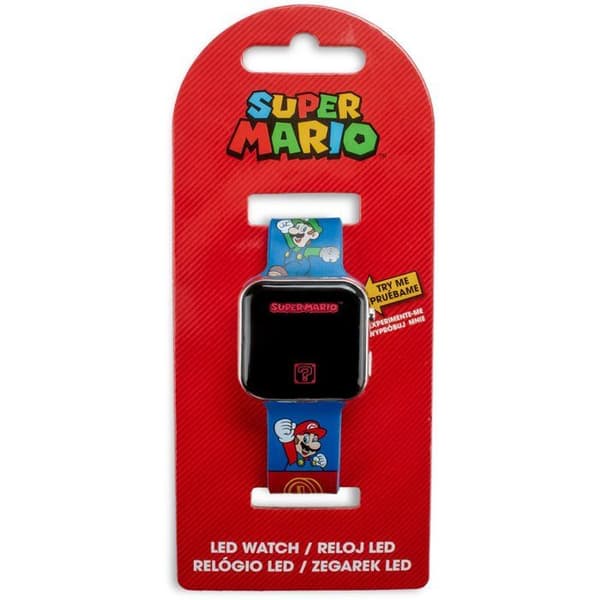LED-klocka - BARNLICENS - Super Mario - Från 4 år