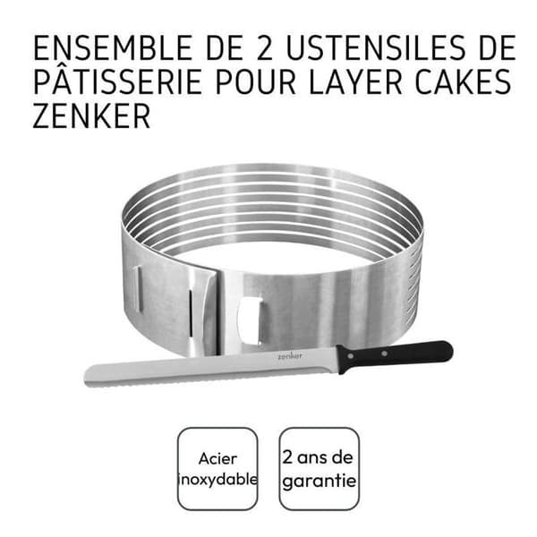 Set med 2 bakredskap - ZENKER - För lagerkakor