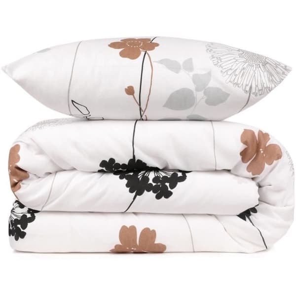Bäddset - 1 påslakan 220 x 240 cm + 2 örngott 60 x 60 cm - 65% bomull, 35% polyester - Vit