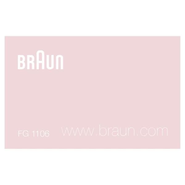 Mini precisionstrimmer - BRAUN - FG1106 BIKINI - 1 hastighet - Batteri - Grå / Vit